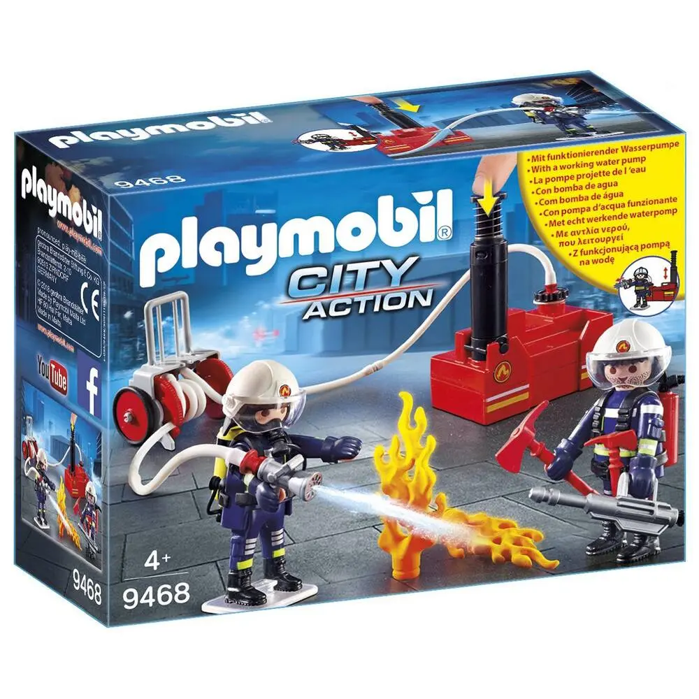 POMPIERS AVEC MATERIEL D'INCENDIE - 9468