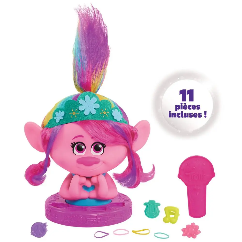 TÃTE Ã COIFFER POPPY TROLLS WORLD TOUR
