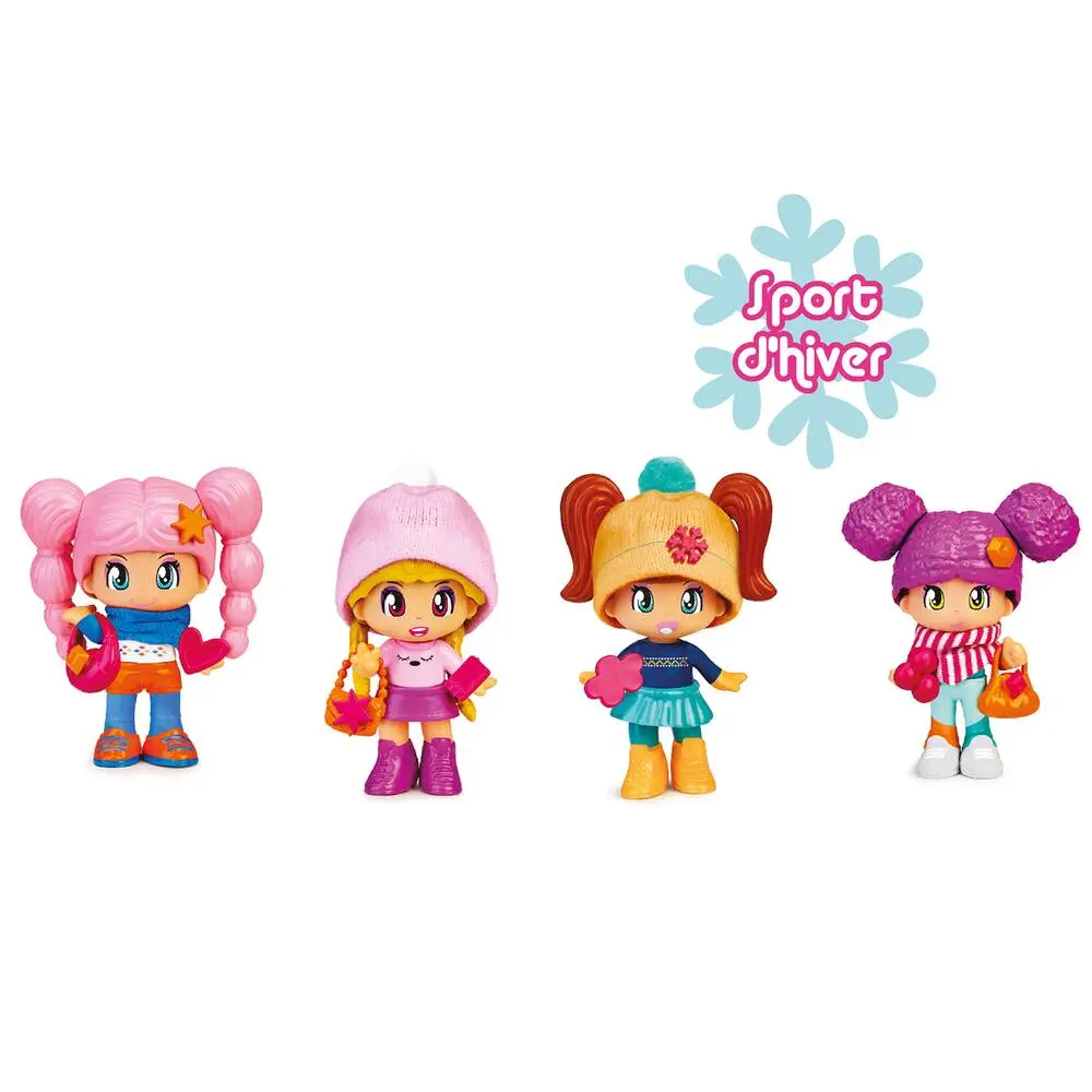 PINYPON 4 FIGURINES SPORT D'HIVER