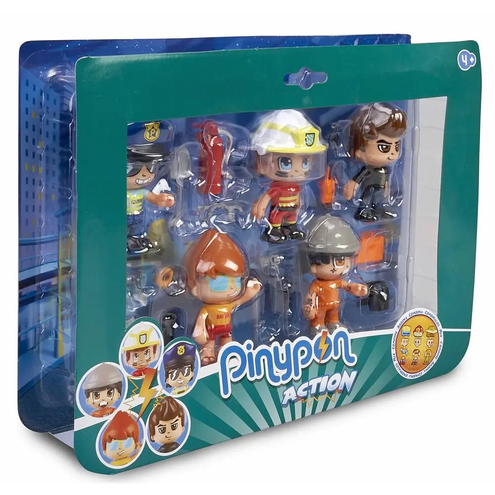 5 FIGURINES PINYPON ACTION