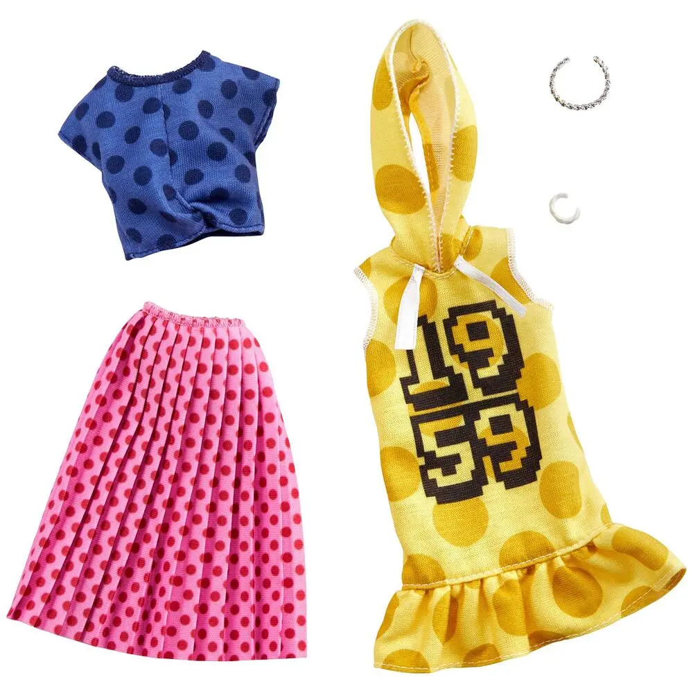 2 TENUES BARBIE POIS