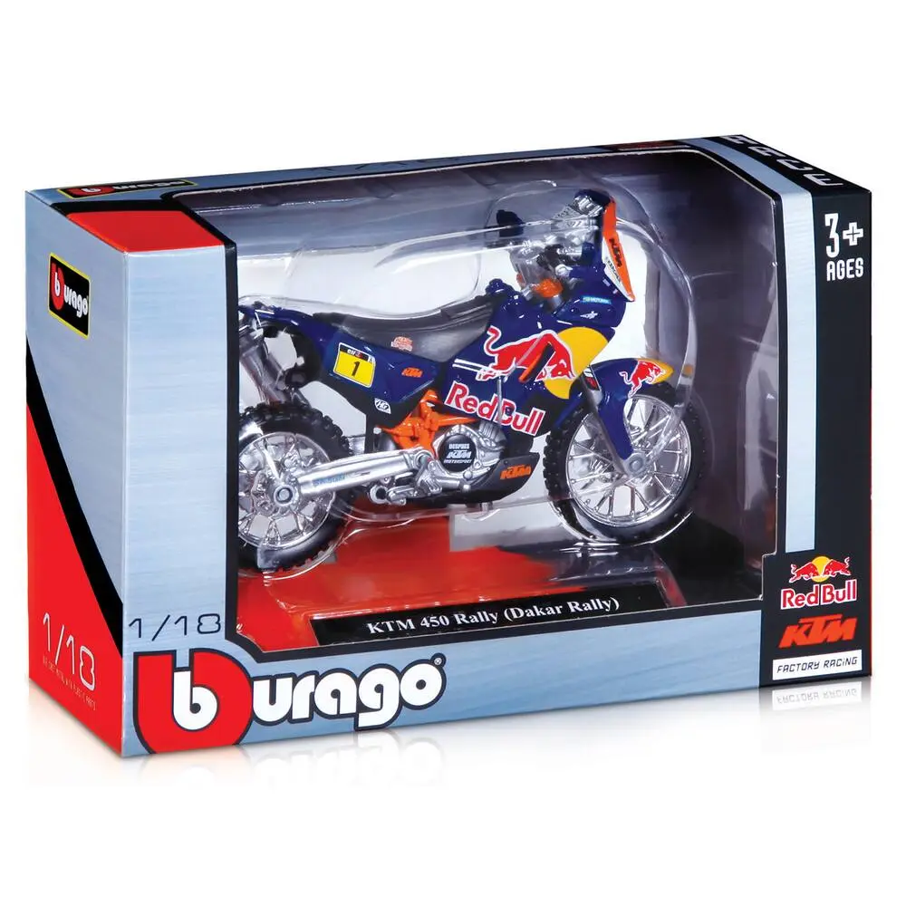 1:18 REDBULL - MOTOCROSS KTM REDBULL - CROSS ET RAID - NOUVEL 4 MODELES