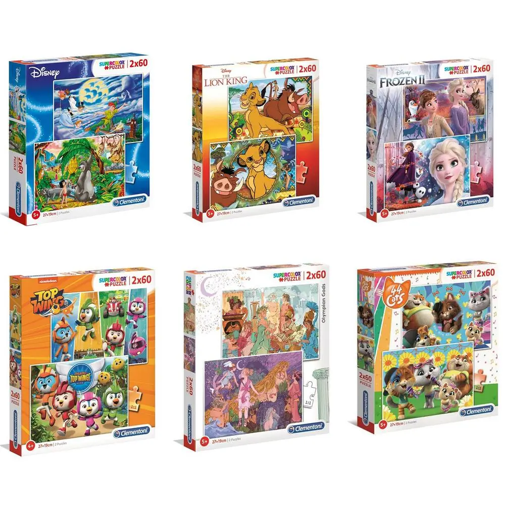 2 PUZZLES 60 PIÃCES