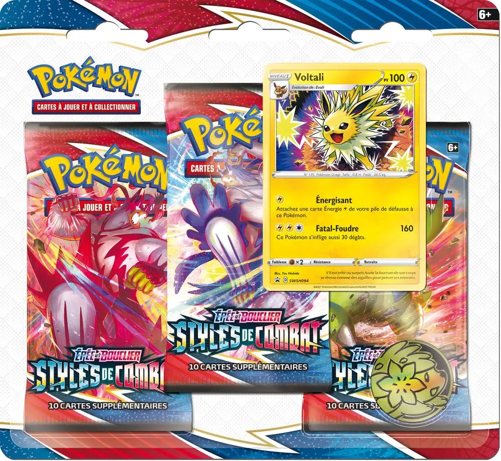 PACK 3 BOOSTERS POKÃMON EPÃE ET BOUCLIER 5