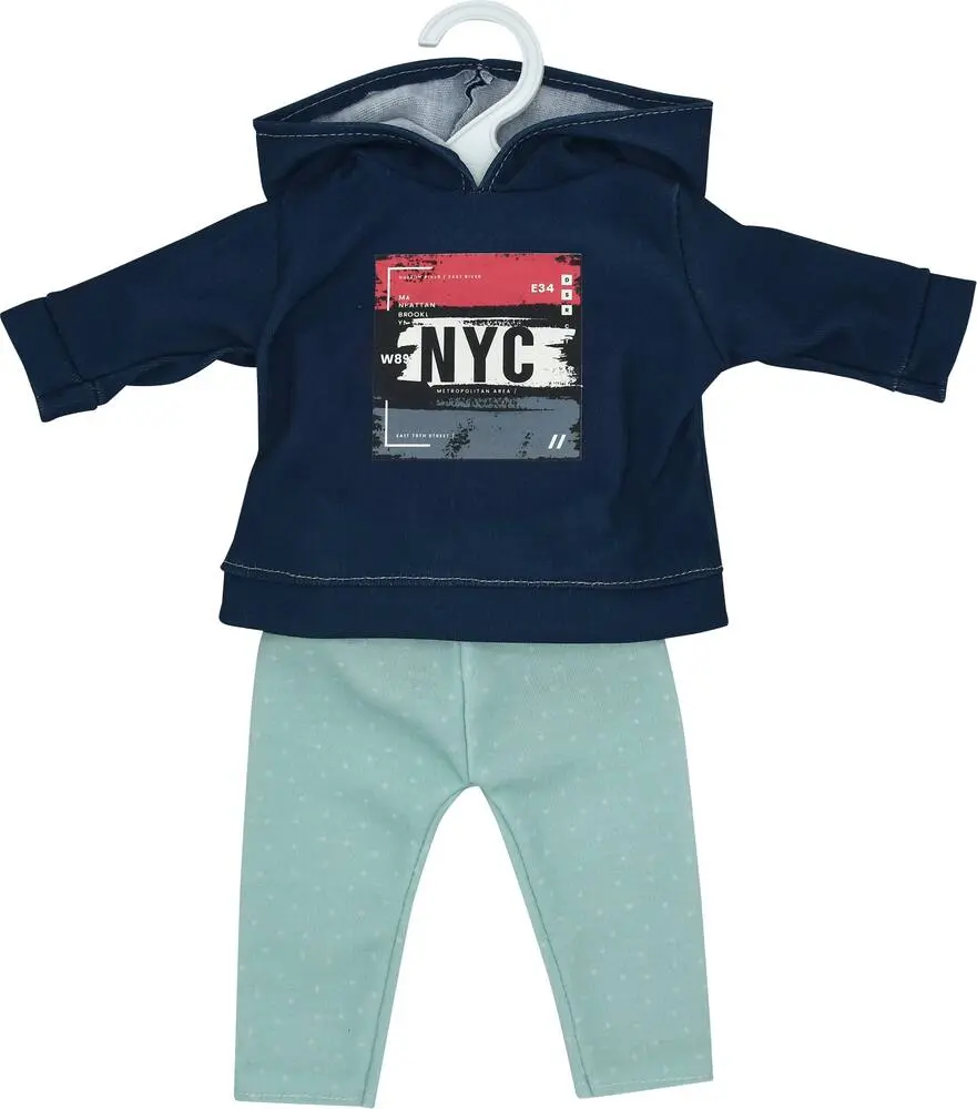 VETEMENT POUPEE 38 CM ENSEMBLE SWEAT NYC ET JEAN - ONE WORLD ONE FUTURE