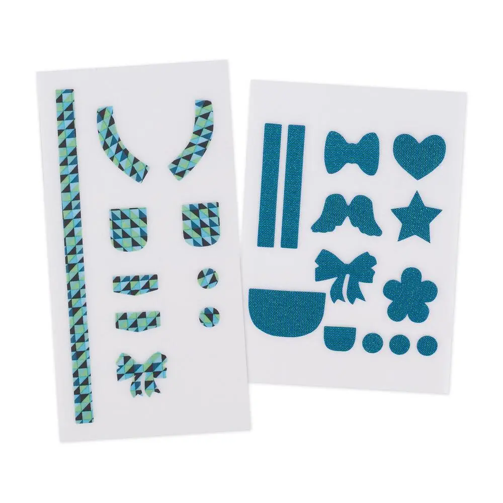 2 JEUX DE DECOCHIC BLEU POUR POUPEE 33 CM - MA CHERIE CREATION