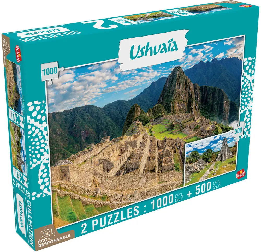 2 PUZZLES 1000 PIECES ET 500 PIECES - TEMPLE PURA ULUN DANU BRATAN ET PENGLIP - COLLECITON USHUAIA 