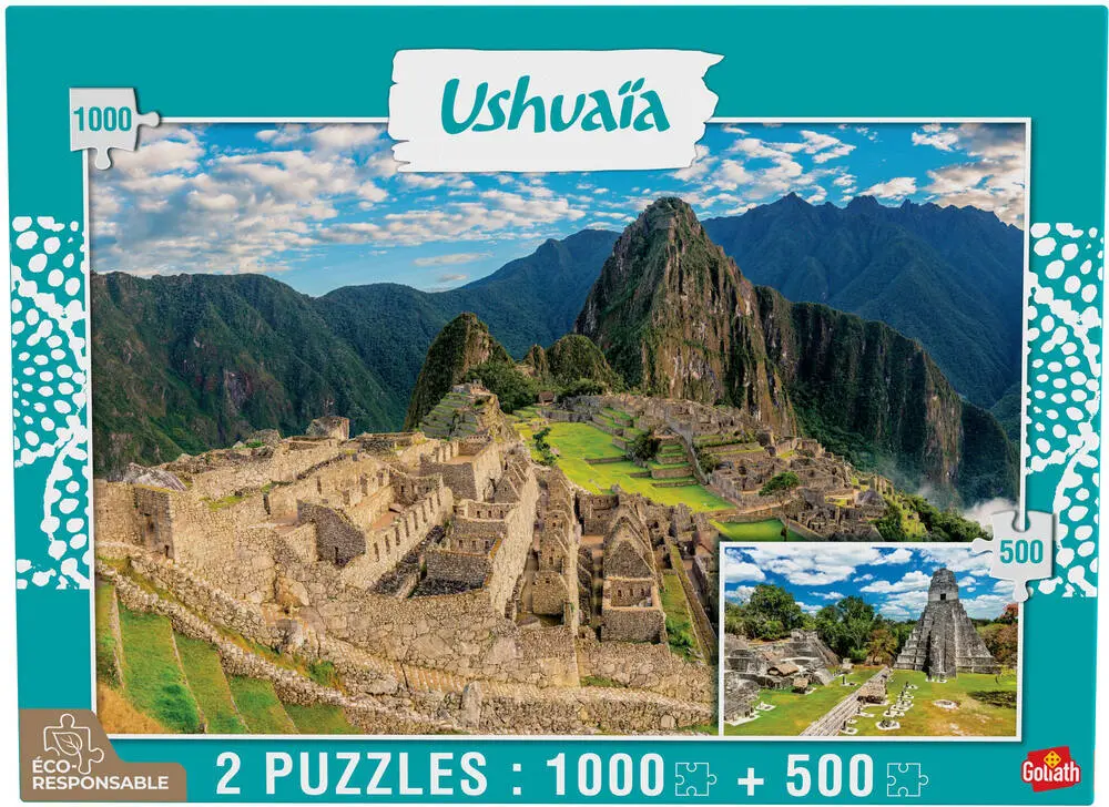 2 PUZZLES 1000 PIECES ET 500 PIECES - TEMPLE PURA ULUN DANU BRATAN ET PENGLIP - COLLECITON USHUAIA