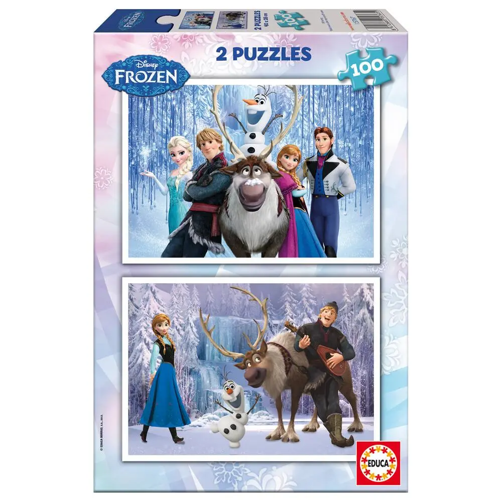 2 PUZZLES 100 PIECES LA REINE DES NEIGES