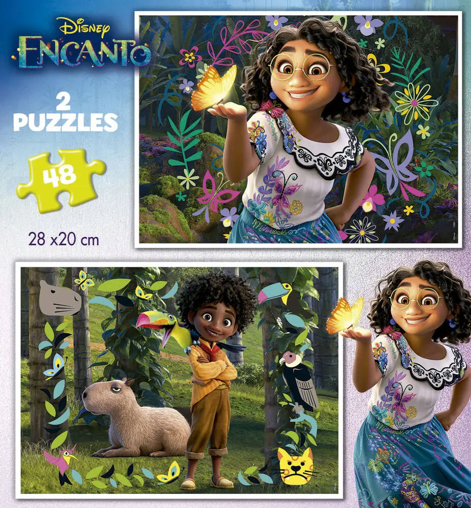 DISNEY  ENCANTO - 2 PUZZLES DE 48 PIECES