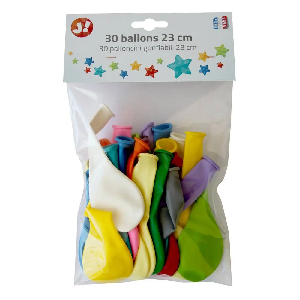 30 BALLONS DE 23 CM