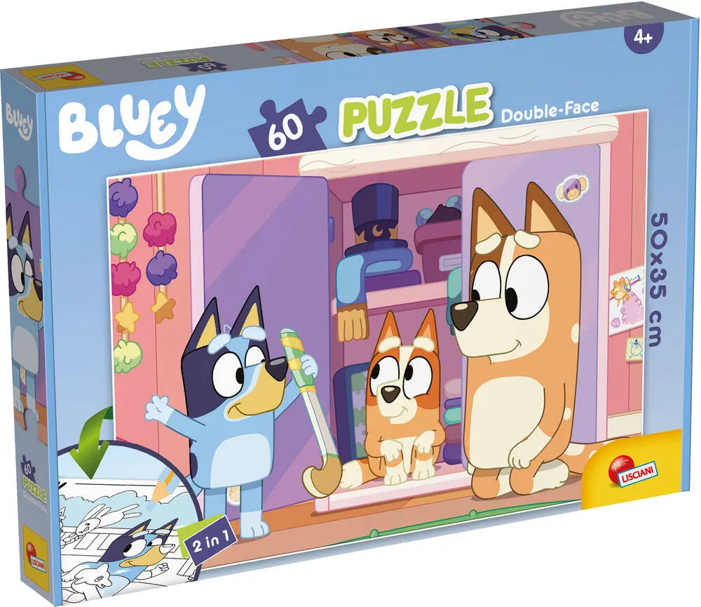 BLUEY PUZZLE 60 PIECES 2 EN 1 - JouéClub