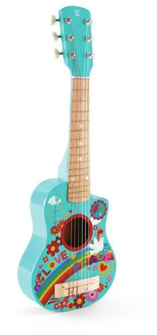 MINI GUITARE FLOWER-POWER