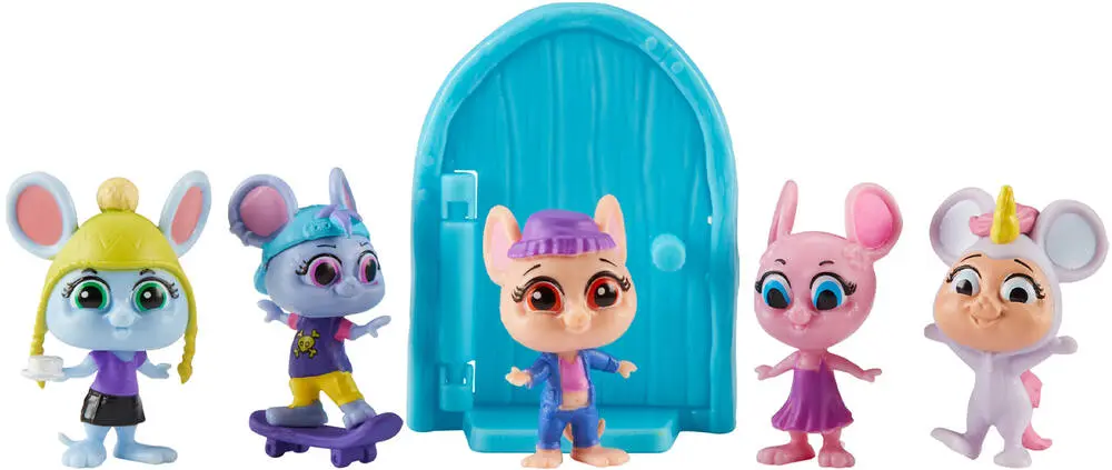5 FIGURINES AVEC PORTE MAGIQUE ET ACCESSOIRES - MODELE 2
