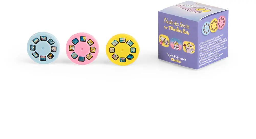 3 DISQUES POUR LAMPE CROQUE-BISOUS ECOLE DES LOISIRS