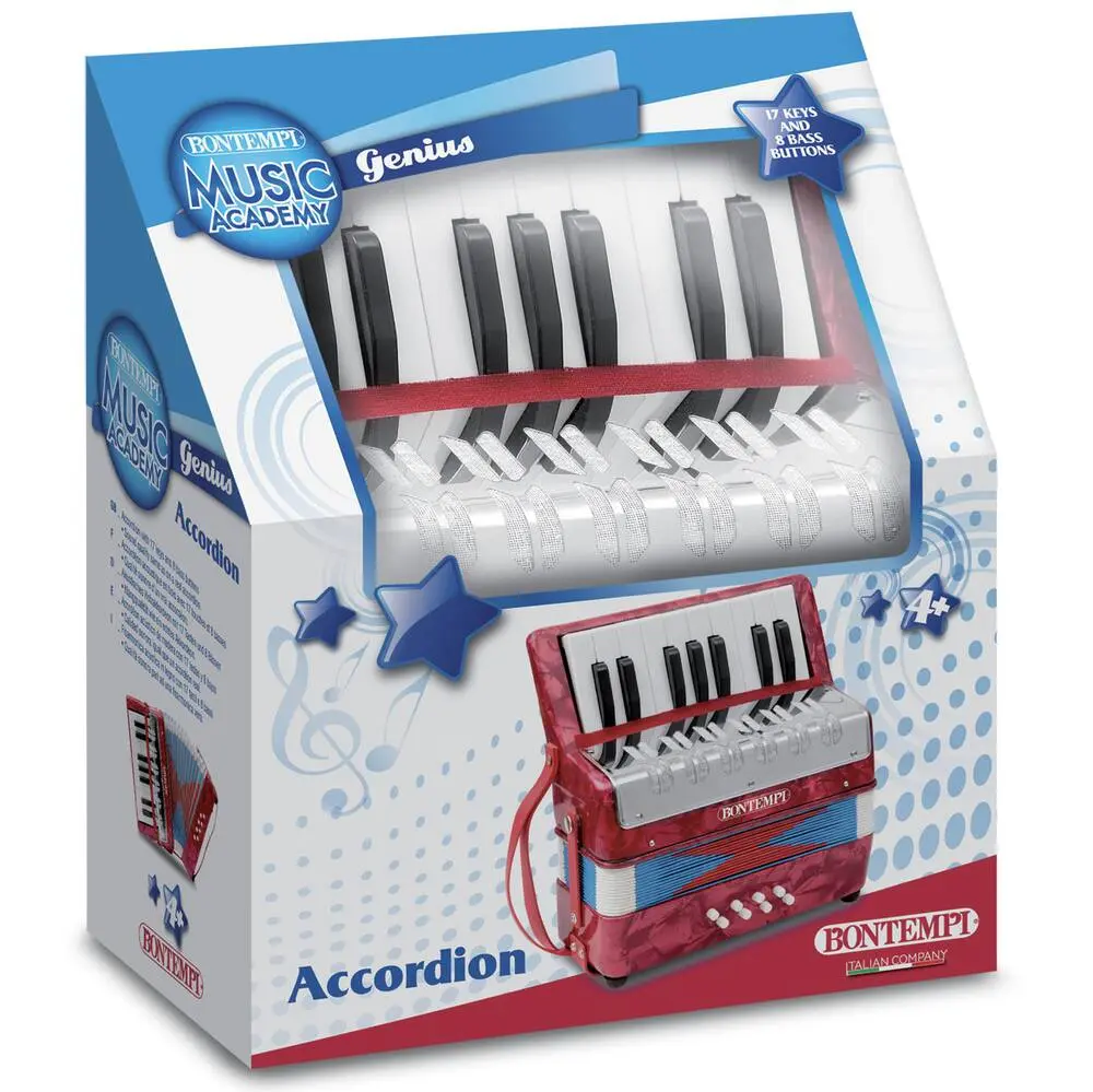 ACCORDEON BOIS 17 TOUCHES