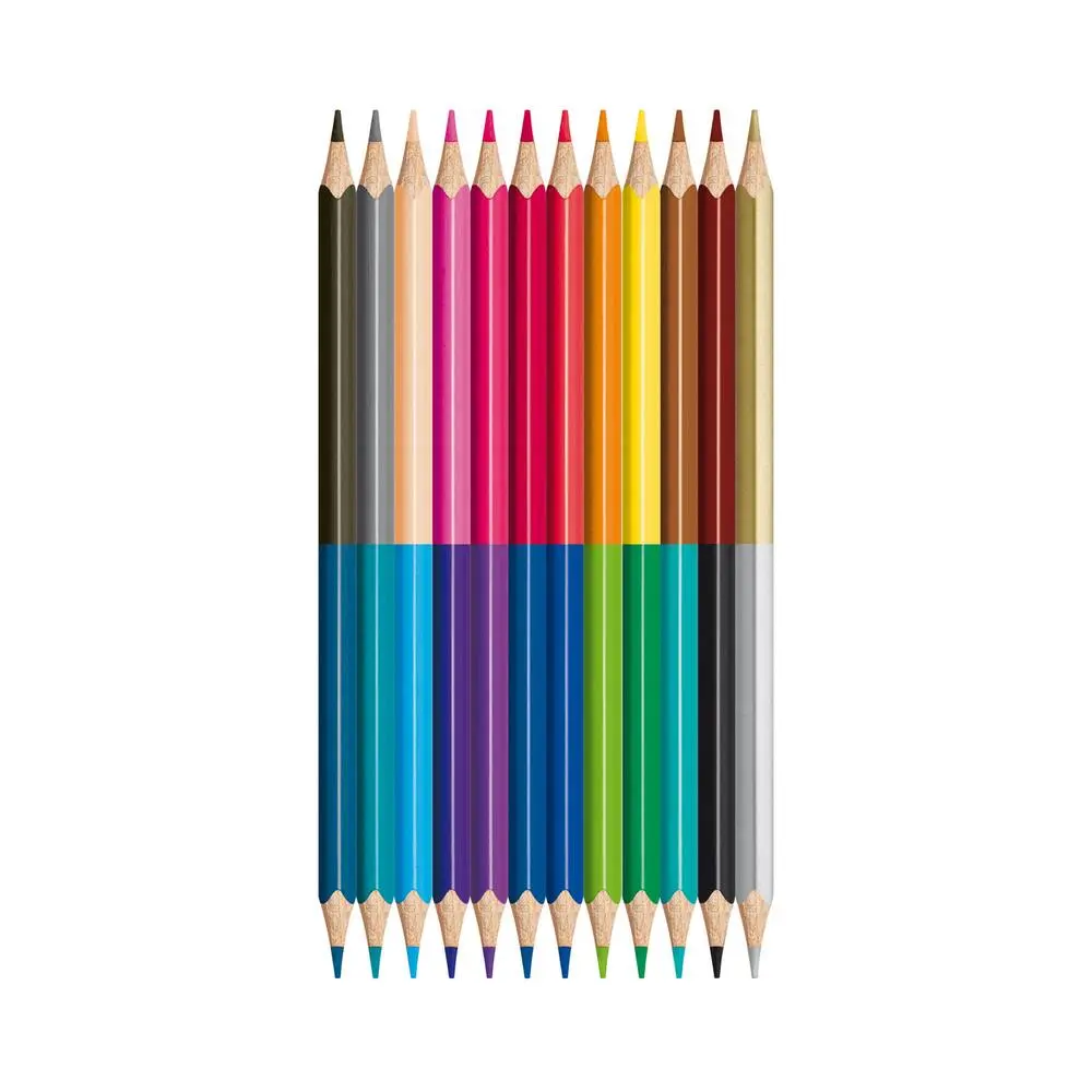 12 CRAYONS BICOLORES COLOR'PEPS