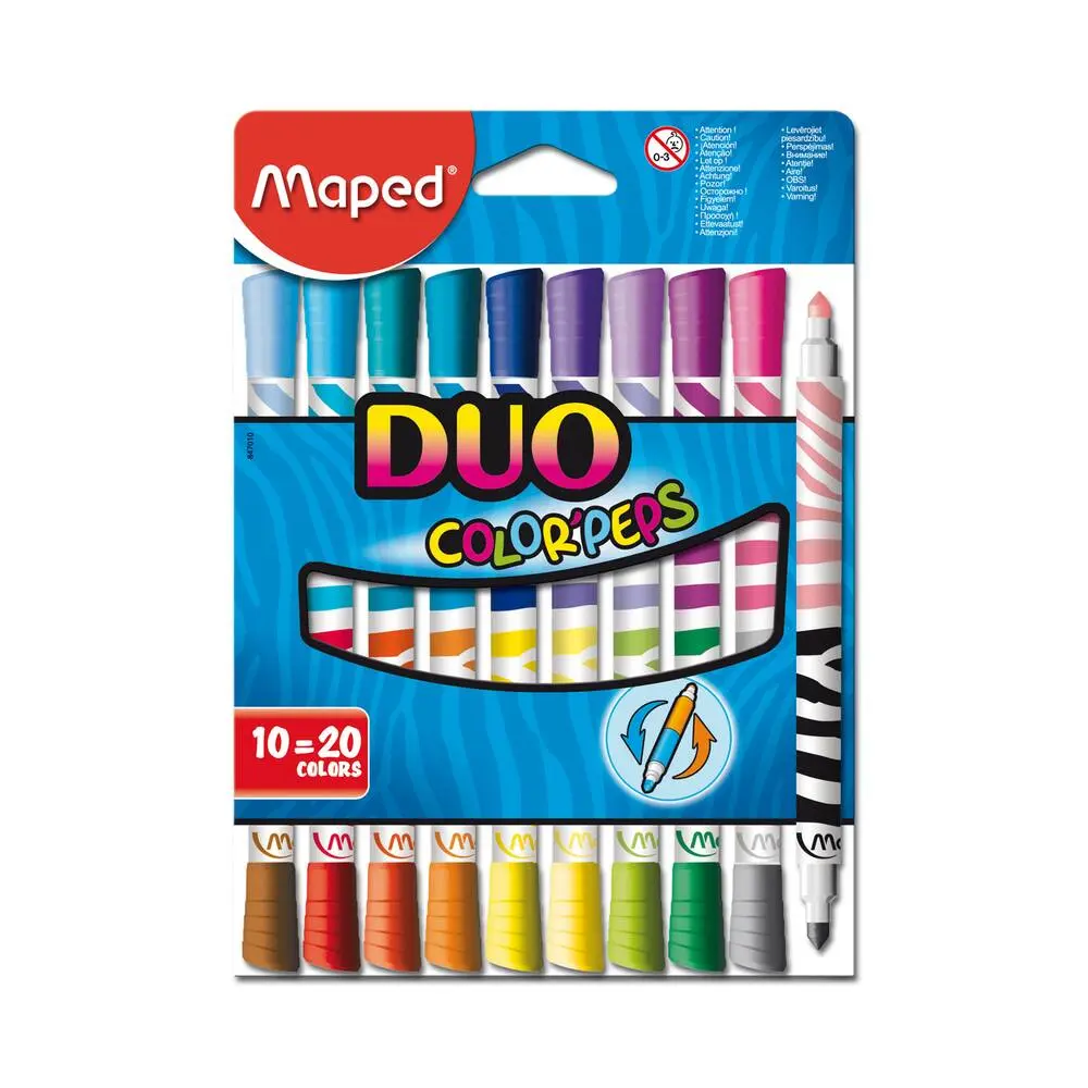 10 FEUTRES DUO