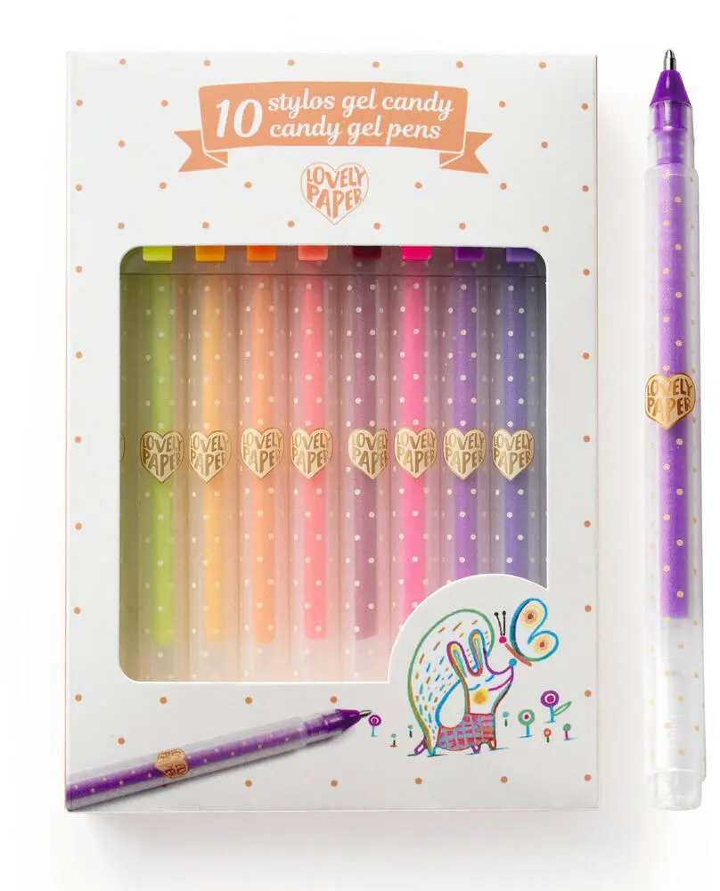 10 STYLOS GEL CANDY