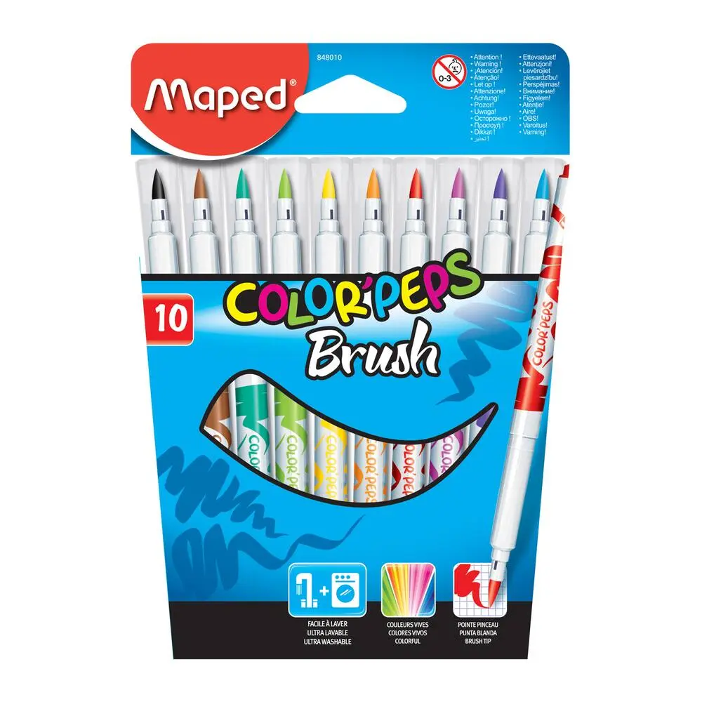 10 FEUTRES BRUSH COLOR'PEPS