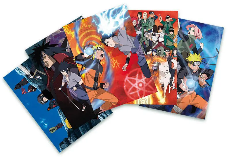 NARUTO SHIPPUDEN  CARTES POSTALES  SET 1 14.8X10.5