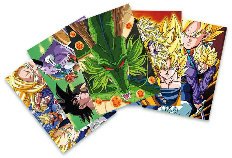 DRAGON BALL  CARTES POSTALES  SET 1 DBZ 14.8X10.5