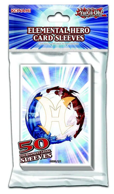 YU GI OH !  SLEEVES ELEMENTAL HERO 50CT  10-22