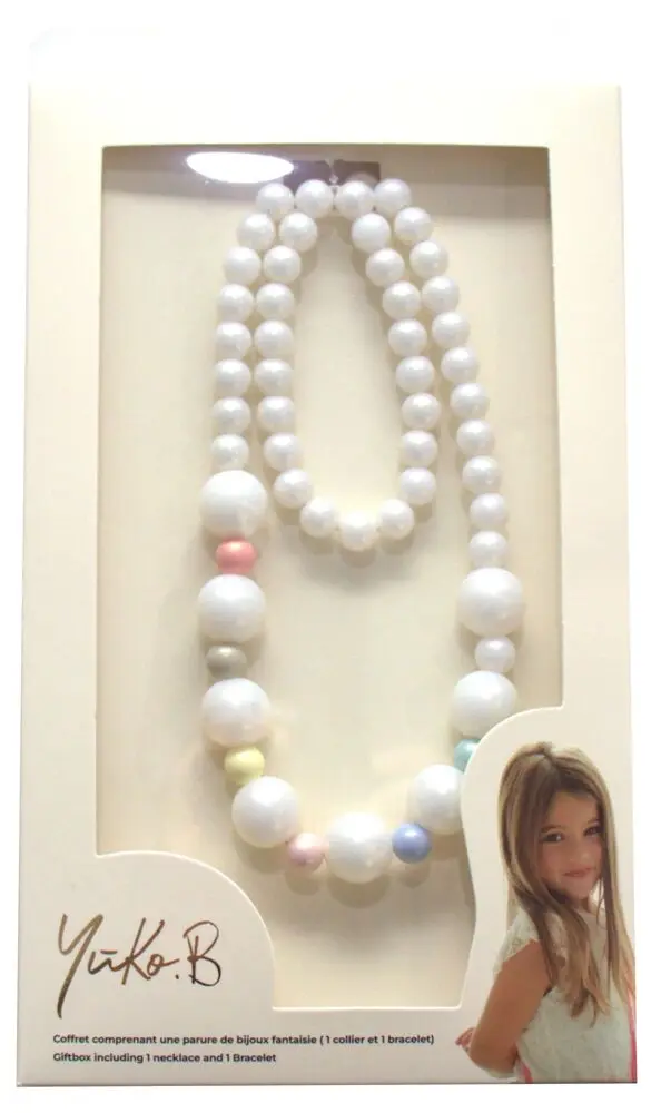TARA BLANC - PARURE COLLIER + BRACELET