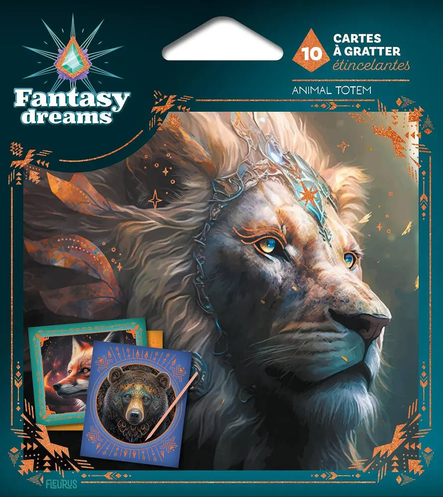 CARTES A GRATTER - ANIMAL TOTEM