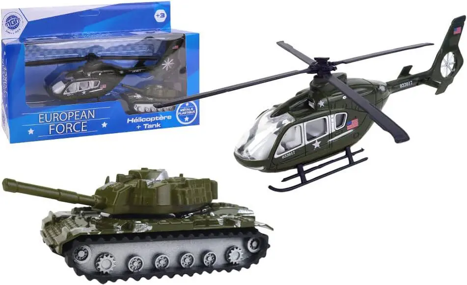 HELICOPTERE ET TANK METAL