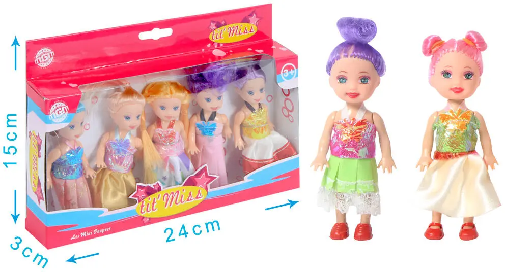 5 MINI POUPEE 10CM
