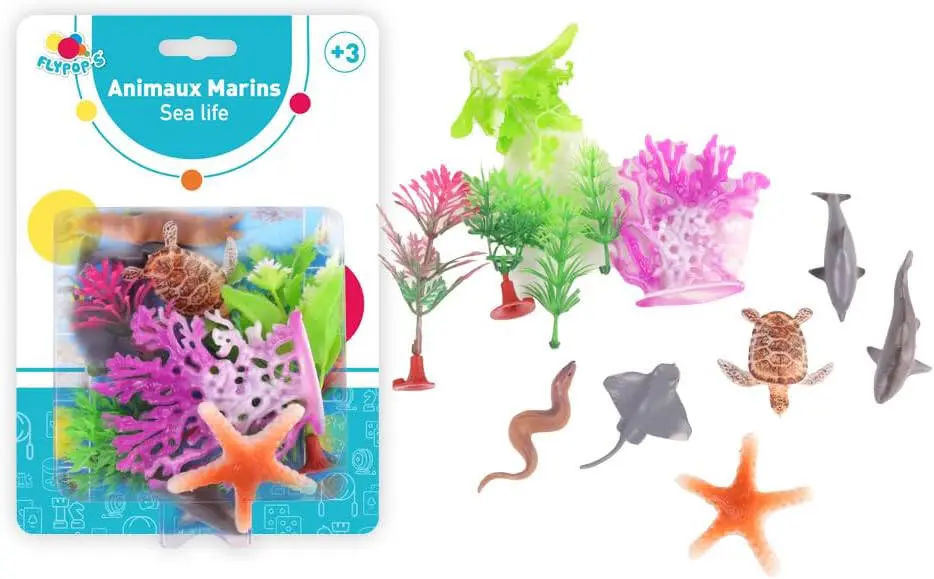 6 ANIMAUX MARINS ET ACCESSOIRES