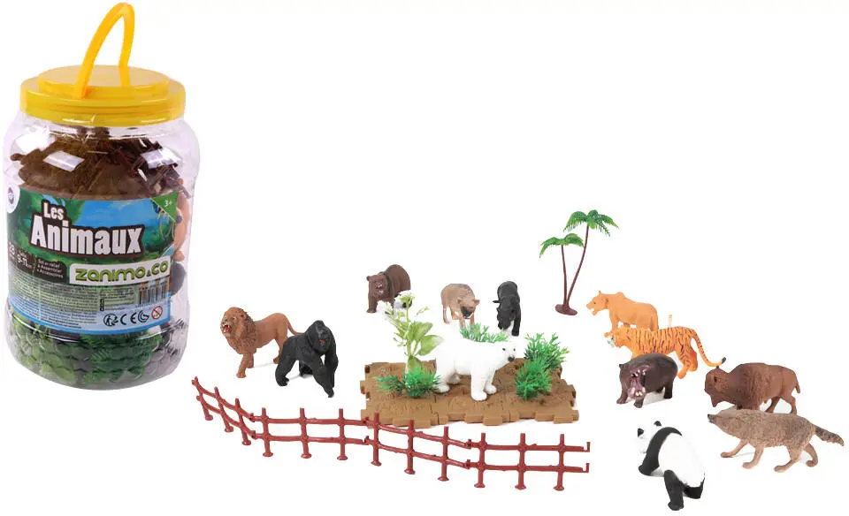 ANIMAUX SAUVAGES ET ACCESSOIRES - 28 PIECES