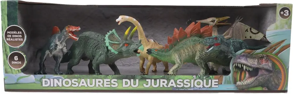 6 DINOSAURES 12 CM