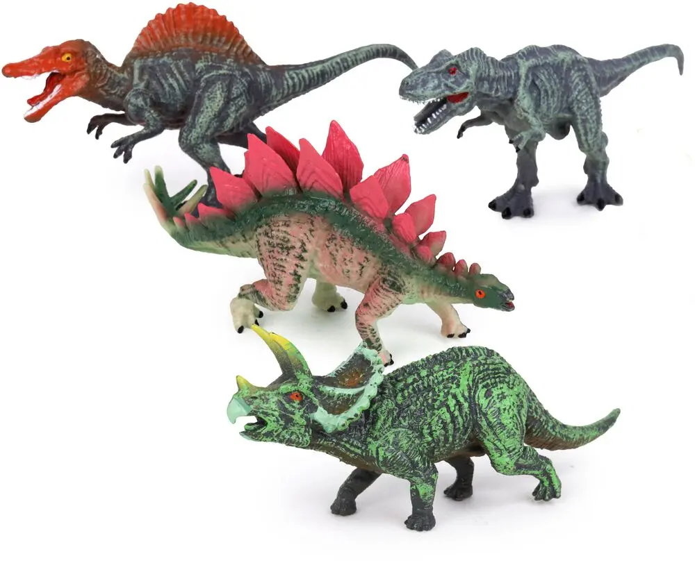 4 DINOSAURES 12 CM