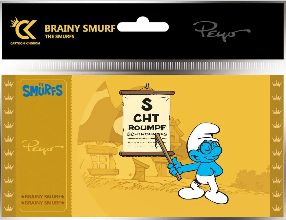 GOLDEN TICKETS : LES SCHTROUMPFS - SCHTROUMPF A LUNETTES