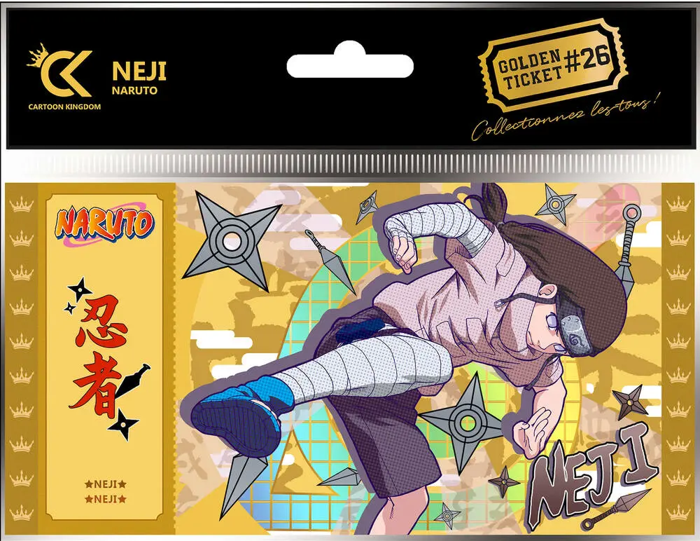 GOLDEN TICKETS - NARUTO - NEJI