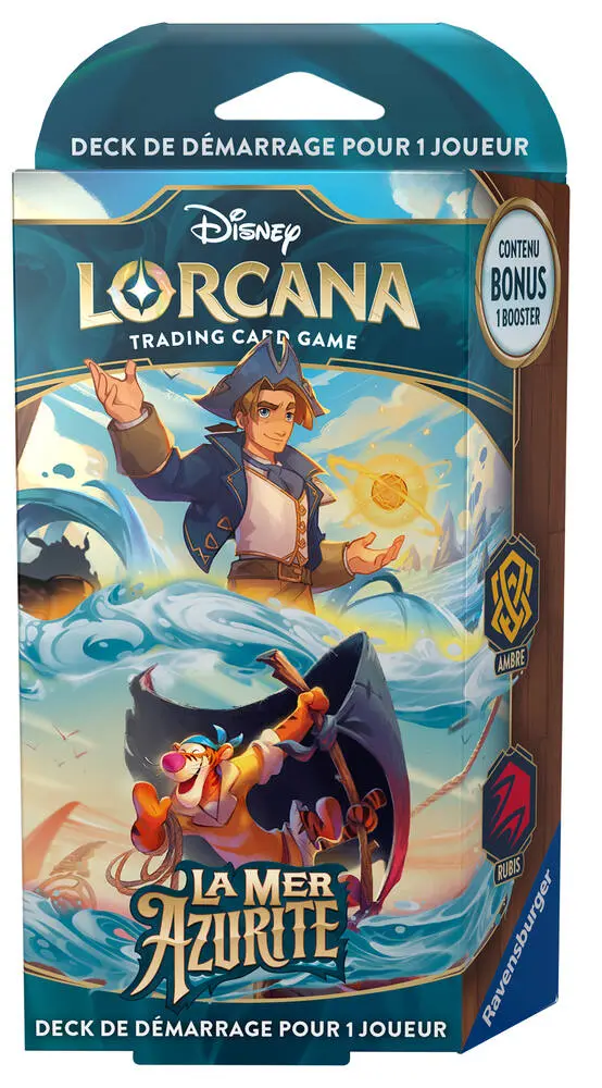 DISNEY LORCANA - DECK DEMARRAGE LA MER AZURITE - JIM HAWKINS ET TIGROU