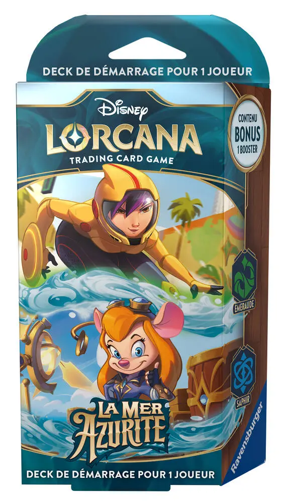 DISNEY LORCANA - DECK  DE DEMARRAGE -  GO GO TAMAGO ET GADGET - LA MER AZURITE