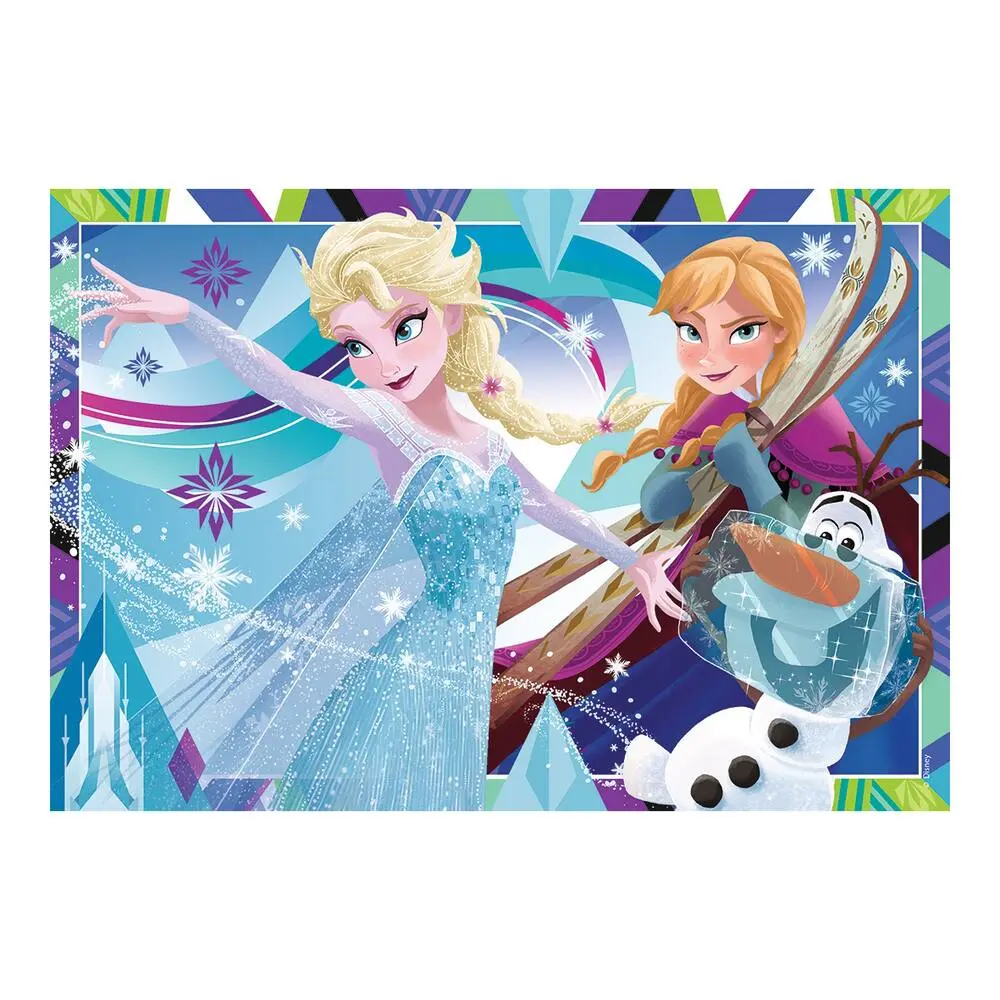 2 PUZZLES DE 12 PIECES JEUX D'HIVER - LA REINE DES NEIGES