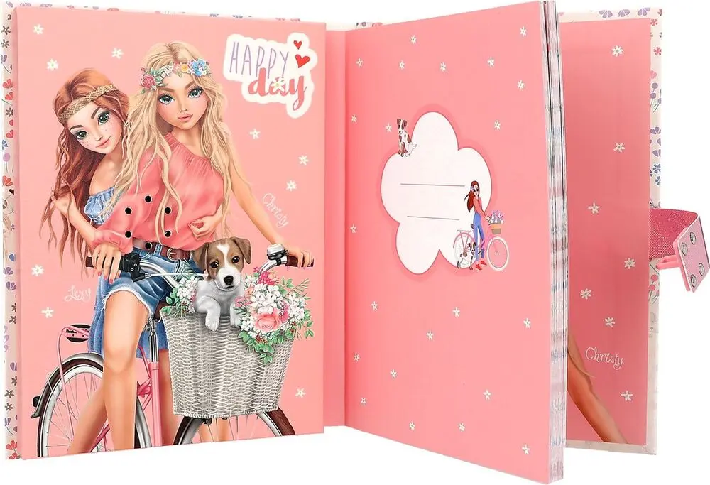 Top Model Code Books TOPMODEL CODE SECRET JOURNAL SONORE VELO FLEUR - JouéClub