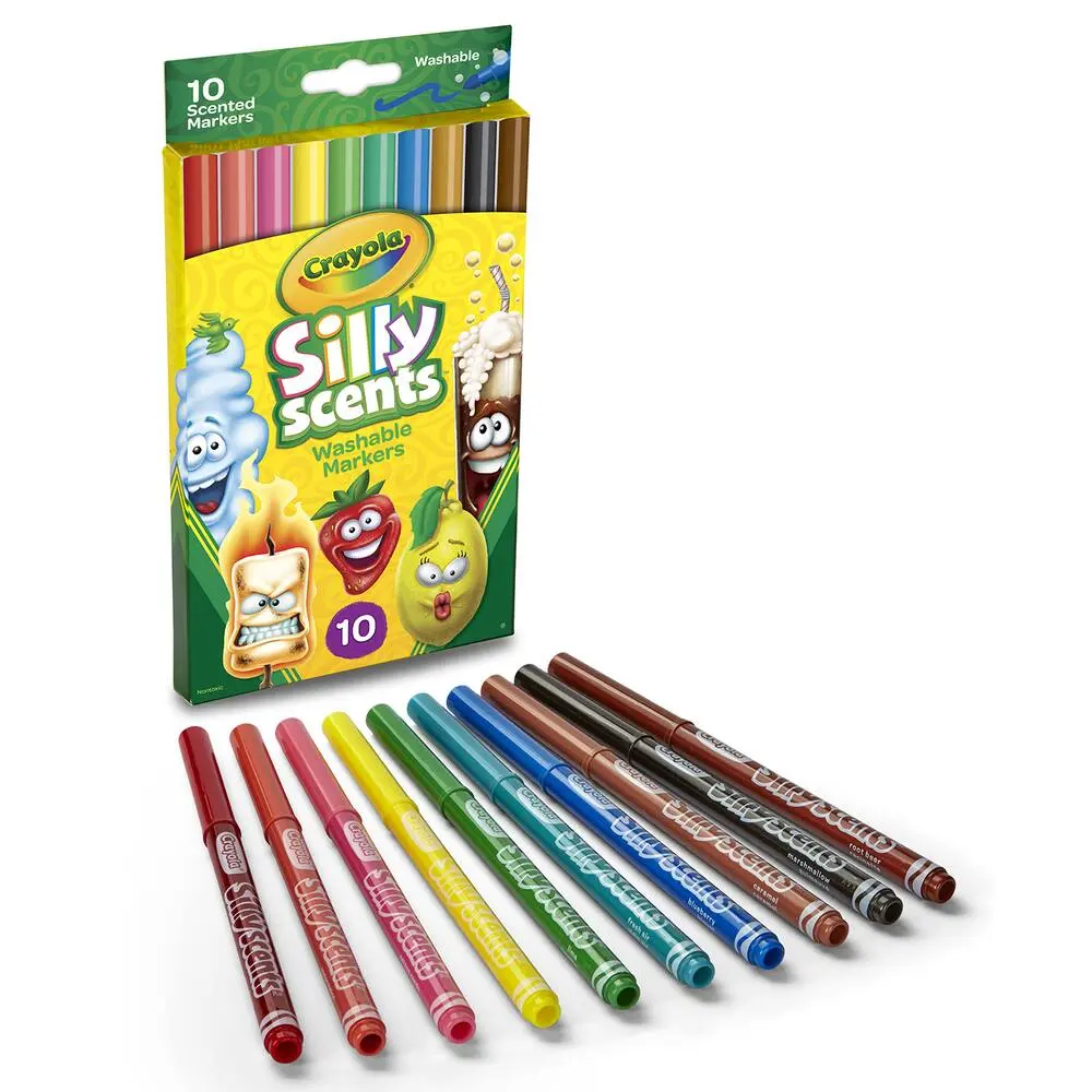 10 FEUTRES PARFUMES LAVABLES A DESSINER SILLY SCENTS - CRAYOLA
