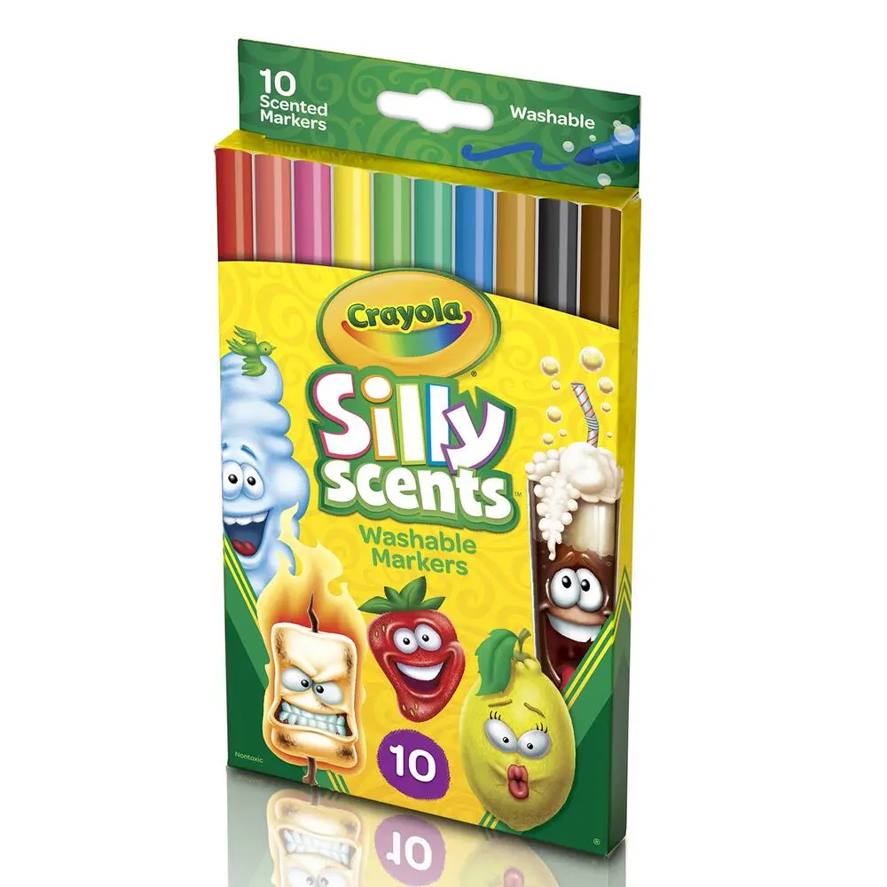 10 FEUTRES PARFUMES LAVABLES A DESSINER SILLY SCENTS - CRAYOLA