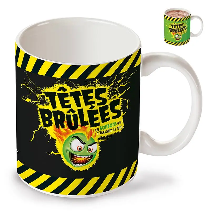 MUG THERMOSENSIBLE TETES BRULEES - BLEU