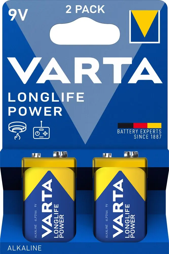 VARTA - PILE LONGLIFE POWER 9V - 6LR61