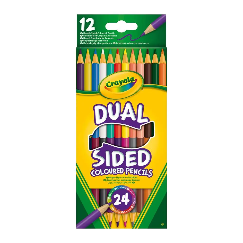12 CRAYONS DE COULEUR DUAL SIDED - 24 COULEURS - CRAYOLA