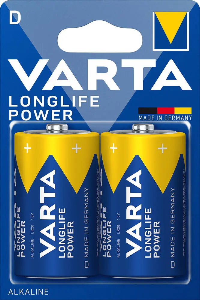 2 PILES LR20 LONGLIFE POWER